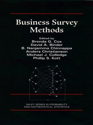 cover image of Business Survey Methods